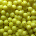 8mm  Yellow Coloured Plastic Beads Qty 100 per pack